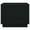 Fekete tölgyszínű dohányzóasztal LED-lámpákkal 50 x 50 x 40 cm