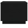Fekete tölgyszínű dohányzóasztal LED-lámpákkal 50 x 50 x 40 cm