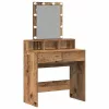 Sminktükör fiókkal polcokkal Öreg fa 80 x 41 x 144,5 cm Faanyag