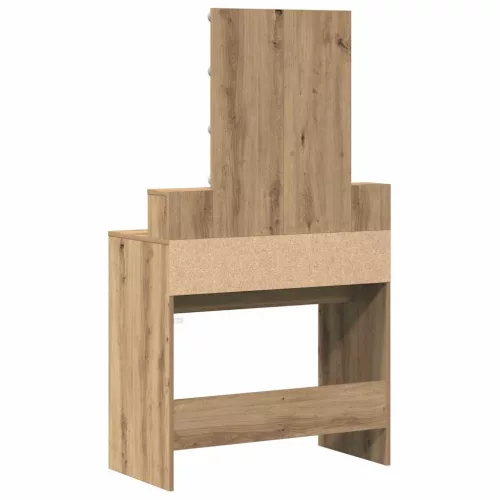 Sminktükör fiókkal polcokkal Öreg fa 80 x 41 x 144,5 cm Faanyag