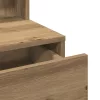 Sminktükör fiókkal polcokkal Öreg fa 80 x 41 x 144,5 cm Faanyag
