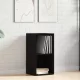 Fekete tölgy szerelt fa LP tárolódoboz 71x34x36 cm