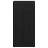 Fekete tölgy szerelt fa LP tárolódoboz 71x34x36 cm