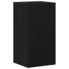 Fekete tölgy szerelt fa LP tárolódoboz 71x34x36 cm