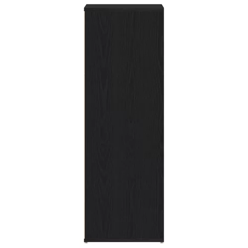 Fekete tölgy színű szerelt fa cipőtartó 54 x 34 x 100,5 cm