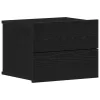 Éjjeliszekrény 2 pcs Musta tammi 40 x 30 x 30 cm Faanyag