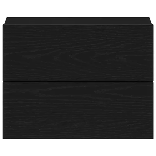 Éjjeliszekrény 2 pcs Musta tammi 40 x 30 x 30 cm Faanyag