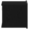 Éjjeliszekrény 2 pcs Musta tammi 40 x 30 x 30 cm Faanyag