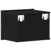 Éjjeliszekrény 2 pcs Musta tammi 40 x 30 x 30 cm Faanyag