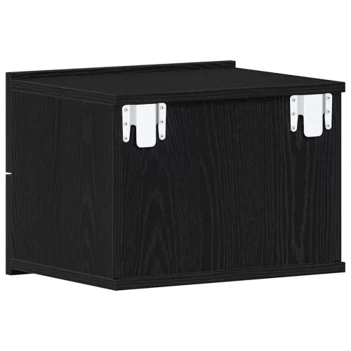 Éjjeliszekrény 2 pcs Musta tammi 40 x 30 x 30 cm Faanyag