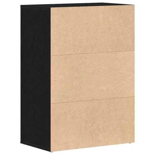 Cipőtartó fiókkal polcokkal Musta tammi 60 x 35 x 84 cm Faanyag