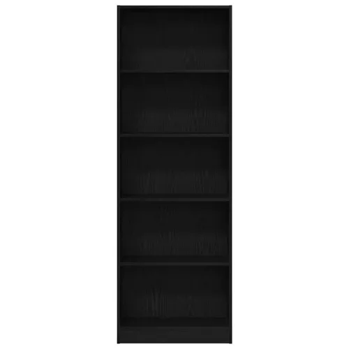 Könyvespolc Musta tammi 60 x 24 x 176 cm Faanyag