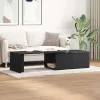 Dohányzóasztal Musta tammi 150 x 50 x 35 cm Faanyag