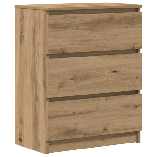Kézműves tölgy szerelt fa tálalószekrény 60x35x76 cm