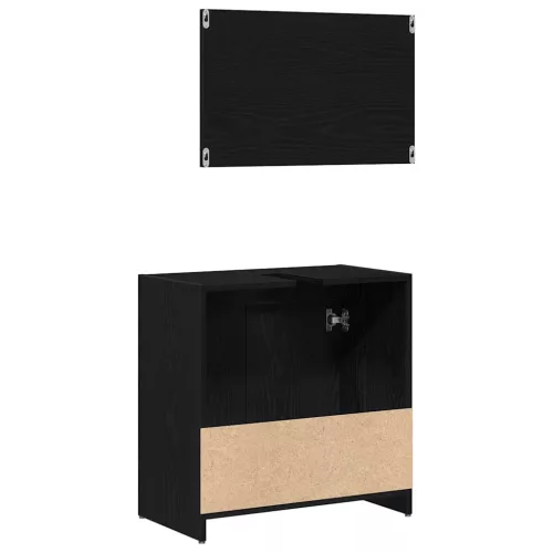 Fürdőszobai Szekrény Fekete tölgy 60 x 33 x 61 cm Faanyag