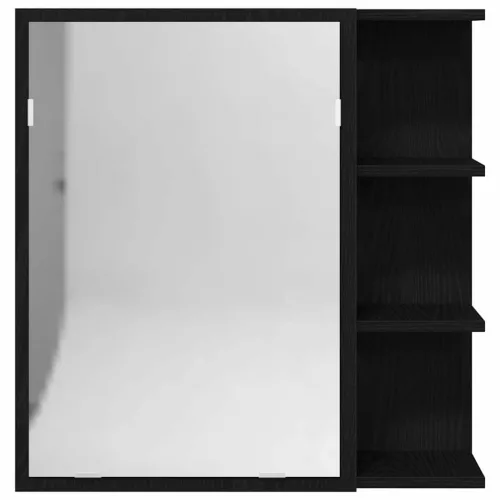 Fürdőszobai tükörszekrény Musta tammi 62.5 x 20.5 x 64 cm