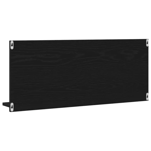 Tükörpolc polcokkal Fekete tölgy 90 x 10.5 x 37 cm Faanyag