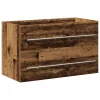 Antik fa színű szerelt fa mosdószekrény 80x38,5x48 cm
