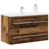 Antik fa színű szerelt fa mosdószekrény 80x38,5x48 cm