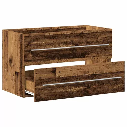 Antik fa színű szerelt fa mosdószekrény 80x38,5x48 cm