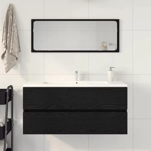 Fekete tölgy forgácslap mosdószekrény 100 x 38,5 x 45 cm