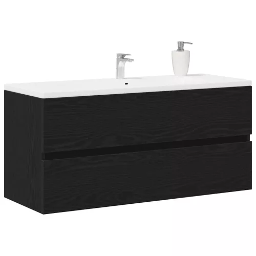 Fekete tölgy forgácslap mosdószekrény 100 x 38,5 x 45 cm