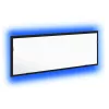 LED Fürdőszoba Tükör Musta tammi 100 x 8.5 x 37 cm Faanyag