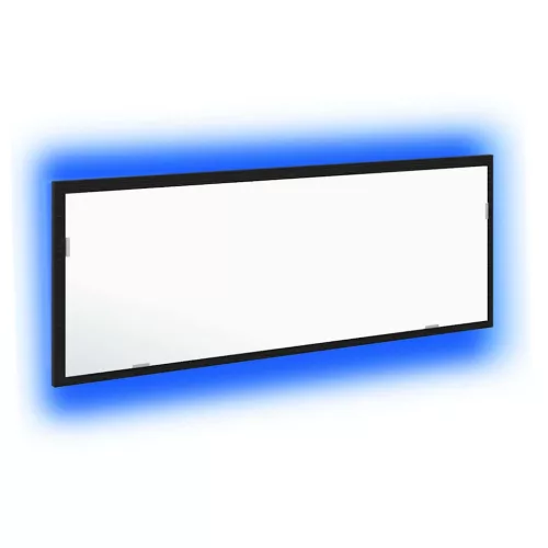 LED Fürdőszoba Tükör Musta tammi 100 x 8.5 x 37 cm Faanyag