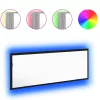 LED Fürdőszoba Tükör Musta tammi 100 x 8.5 x 37 cm Faanyag
