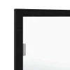 LED Fürdőszoba Tükör Musta tammi 100 x 8.5 x 37 cm Faanyag