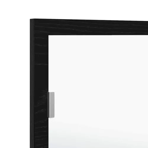LED Fürdőszoba Tükör Musta tammi 100 x 8.5 x 37 cm Faanyag