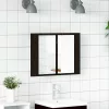 Fürdőszobai tükrös szekrény Musta tammi 60 x 12 x 45 cm Faanyag