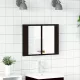 Fürdőszobai tükrös szekrény Musta tammi 60 x 12 x 45 cm Faanyag