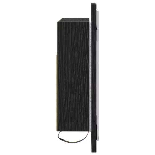 Fürdőszobai tükrös szekrény Musta tammi 60 x 12 x 45 cm Faanyag