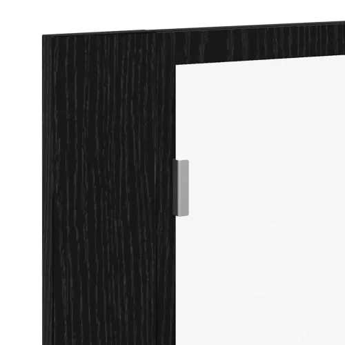 Fürdőszobai tükrös szekrény Musta tammi 60 x 12 x 45 cm Faanyag