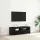 TV szekrény LED -es lámpákkal Fekete 120 x 35 x 40 cm Faanyag