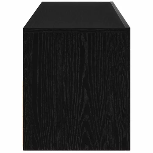 TV szekrény LED -es lámpákkal Fekete 90 x 35 x 40 cm Faanyag