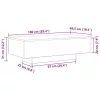 Dohányzóasztal Musta tammi 100 x 49.5 x 31 cm Faanyag