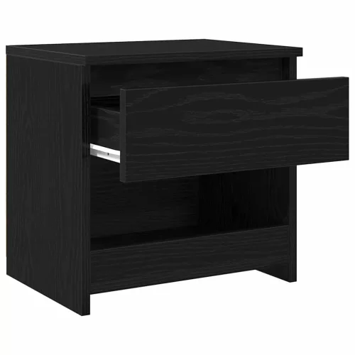Éjjeliszekrény 2 pcs Fekete tölgy 40 x 30 x 39 cm Faanyag
