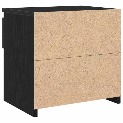 Éjjeliszekrény 2 pcs Fekete tölgy 40 x 30 x 39 cm Faanyag