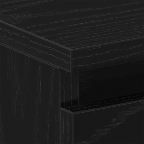 Éjjeliszekrény 2 pcs Fekete tölgy 40 x 30 x 39 cm Faanyag