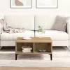 Dohányzóasztal kézműves tölgy 60 x 60 x 30 cm Faanyag