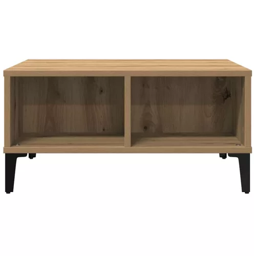 Dohányzóasztal kézműves tölgy 60 x 60 x 30 cm Faanyag