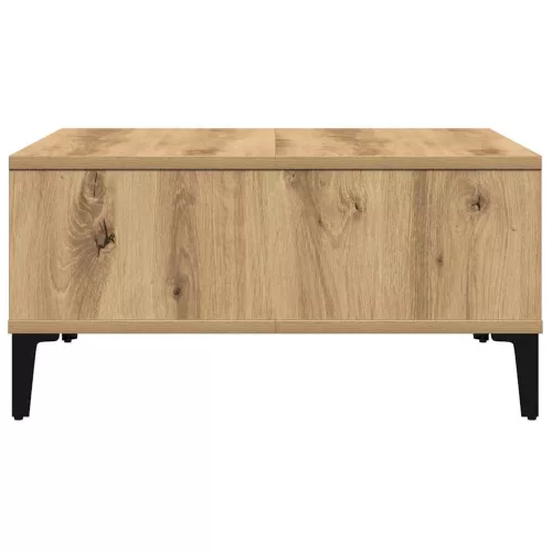 Dohányzóasztal kézműves tölgy 60 x 60 x 30 cm Faanyag