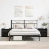 Éjjeliszekrény 2 pcs Musta tammi 50 x 40 x 43.5 cm Faanyag