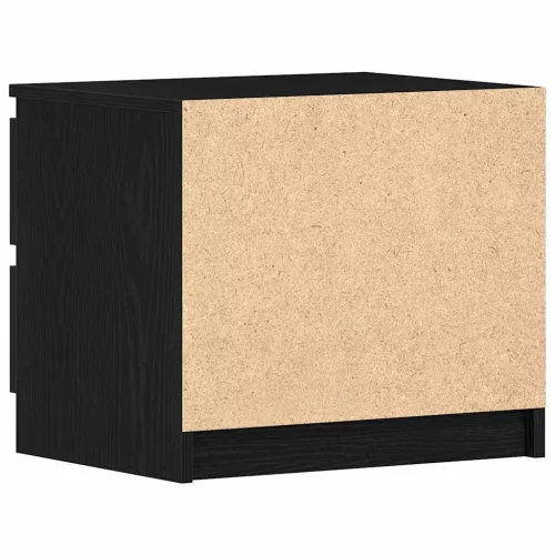 Éjjeliszekrény 2 pcs Musta tammi 50 x 40 x 43.5 cm Faanyag