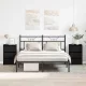 Éjjeliszekrény 2 pcs Musta tammi 40 x 35 x 62,5 cm Faanyag