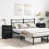 Éjjeliszekrény 2 pcs Musta tammi 40 x 35 x 62,5 cm Faanyag