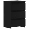 Éjjeliszekrény 2 pcs Musta tammi 40 x 35 x 62,5 cm Faanyag