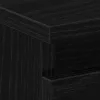Éjjeliszekrény 2 pcs Musta tammi 40 x 35 x 62,5 cm Faanyag